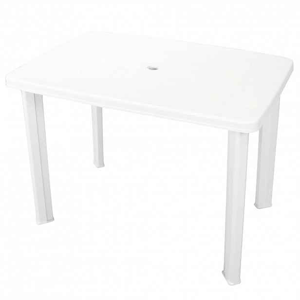 vidaXL Zahradní stůl bílý 101 x 68 x 72 cm plast