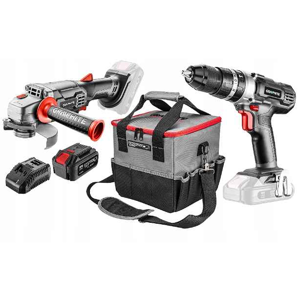 Graphite 4AH Sada Elektrického Nářadí Energy+ 18V Bruska Šroubovák Taška