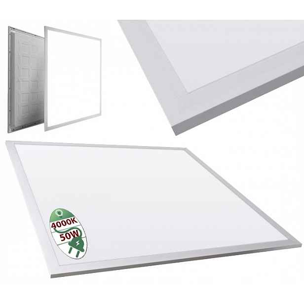 Led Panel 50W 60x60 Kaseton Stropní Svítidlo Stropní Svítidlo amstrong 595 Neutral Pvc