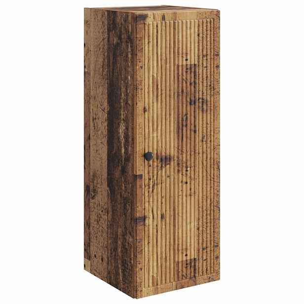 vidaXL Nástěnná skříň Staré dřevo 33 x 34,5 x 90 cm Kompozitní dřevo