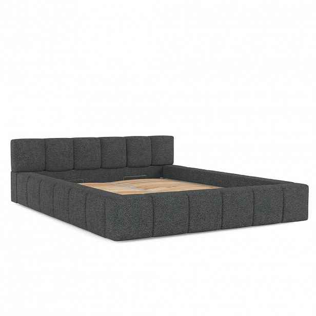 AltaBeds ČALOUNĚNÁ POSTEL MILOS 160/200 cm Antracitový