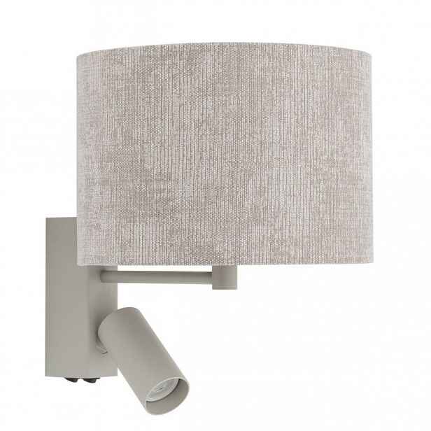 Nástěnná lampa Cedro A béžová 1xE27 1XGU10 Nástěnná Lampička Na Čtení Se Stínítkem