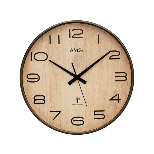 Nástěnné hodiny 5523 AMS řízené rádiovým signálem 40cm