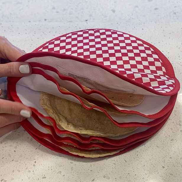 TEMU Ohřívač tortilí do mikrovlnné trouby se 6 kapsami