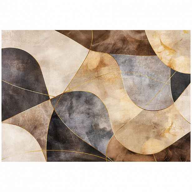 Wallarena ABSTRAKTNÍ béžová fototapeta Art Deco 254x184 cm