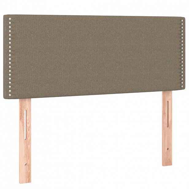vidaXL Čelo postele taupe 90x5x78/88 cm textil