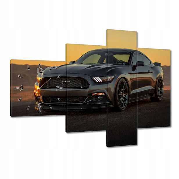 Hodiny 100x70 Ford Mustang vyrobené v Usa