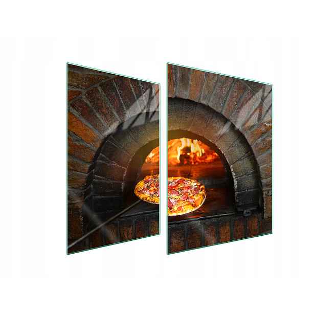 7v1 Skleněná ochranná deska na sporák 70x52 Pizza