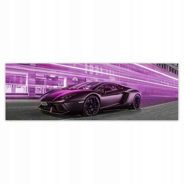 Plakáty 200x66 Fialové sportovní auto