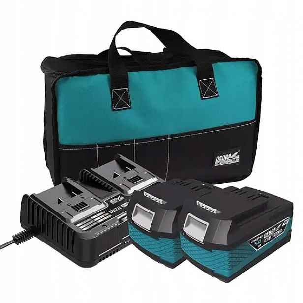 Dedra DED7030G04 aku set 2*4Ah dvojnabíečka v tašce