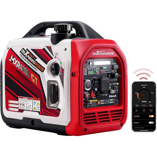 Invertorový Generátor 3500W Dual Fuel Benzín Lpg Tichý Bluetooth 230V