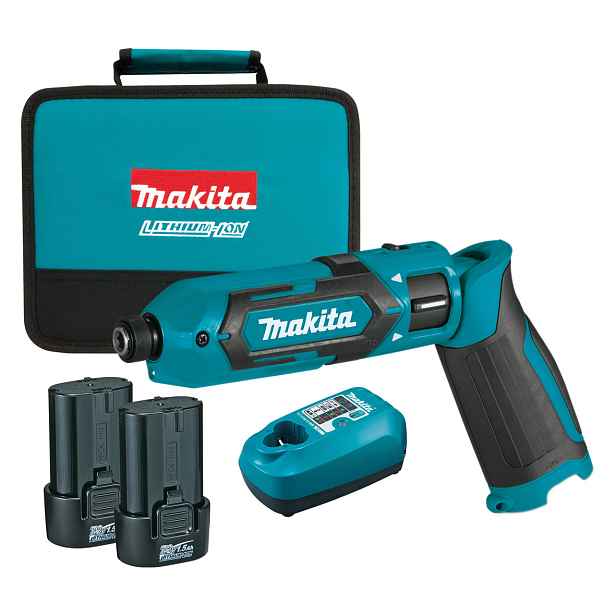Makita Úderový Šroubovák TD022DSE 7,2V 2x Aku 1,5Ah Nabíječka Taška Pouzdro