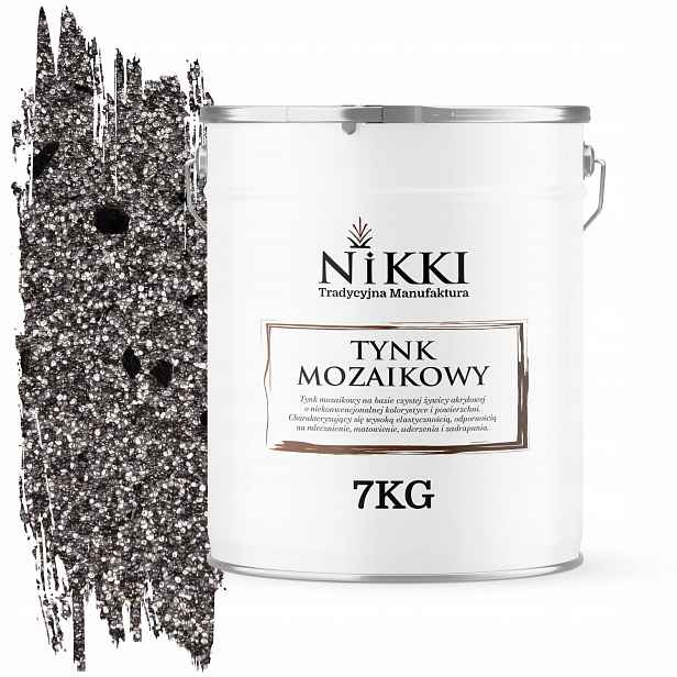 Mozaiková Omítka Pryskyřičná 7 Kg Vnitřní Vnější Šedá Tmavě Černá MIKa