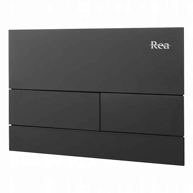 Tlačítko Wc Černé Matné Rea T Steel Black Pro Podomítkový Rám Splachovače