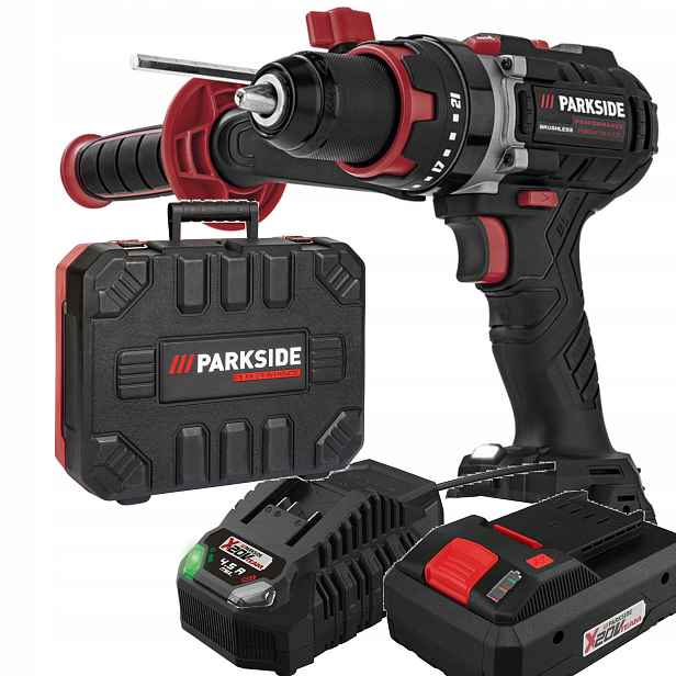 Vrtačka Šroubovák Parkside Psbsap 20V Příklepová 64Nm Aku 4Ah a nabíječka