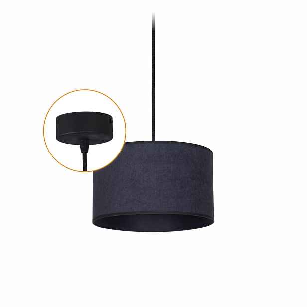 Závěsná lampa Cerlux Antracitovým Soft stínítkem 20 cm Klosz 1x E27