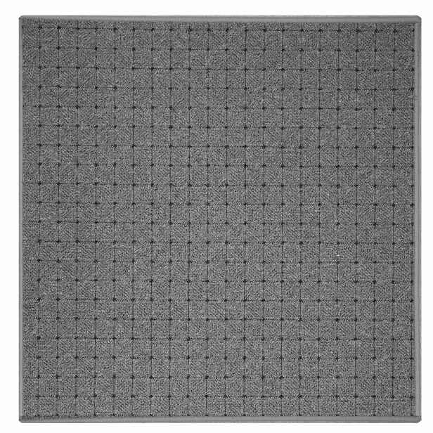 Kusový koberec Udinese šedý čtverec, 60x60, šedá, chodba / předsíň, Vopi
