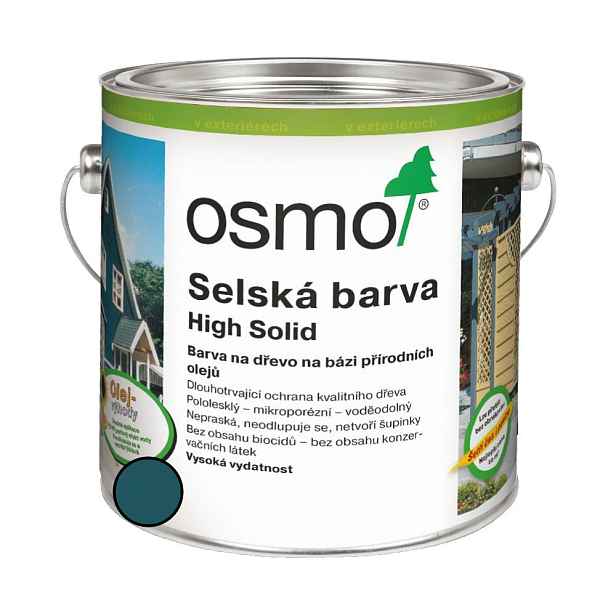 Nátěr venkovní Osmo 2501 Selská barva labrador modrá 0,75 l