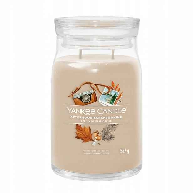 Odpolední scrapbook Yankee Candle velká svíčka se dvěma knoty