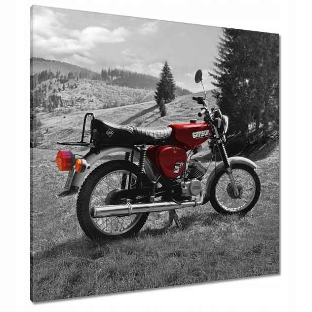 Obrazy 80x80 Červený Simson S51 E