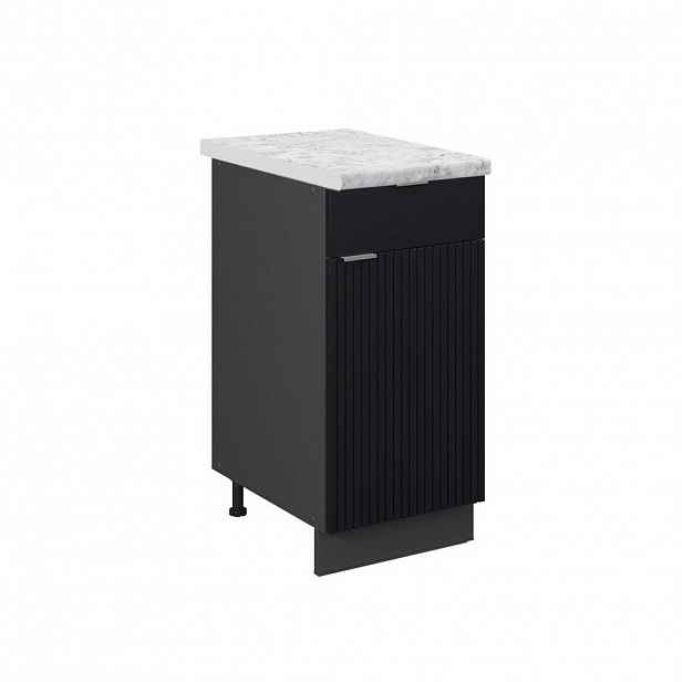 Vicco SPODNÍ SKŘÍŇKA KUCHYŇSKÉ LINKY Fame-Line Černý pruhovaný 40 cm , PD Mramor