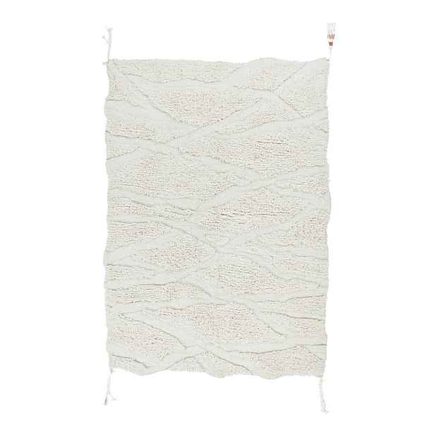 Bílý pratelný ručně tkaný vlněný koberec 170x240 cm Enkang Ivory – Lorena Canals