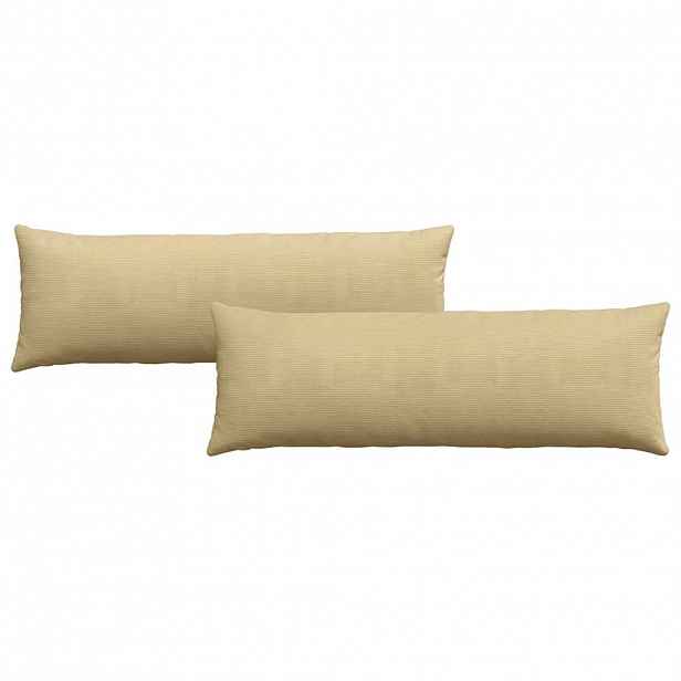 vidaXL Pohovkové polštáře 2 pcs Šedozelená 120 x 40 cm Žebrovaná látka