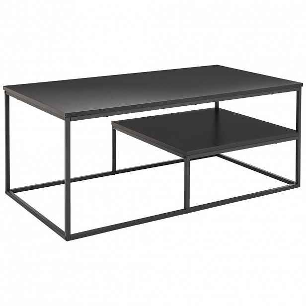 MID.YOU KONFERENČNÍ STOLEK, černá, kov, kompozitní dřevo, 110/60/45 cm