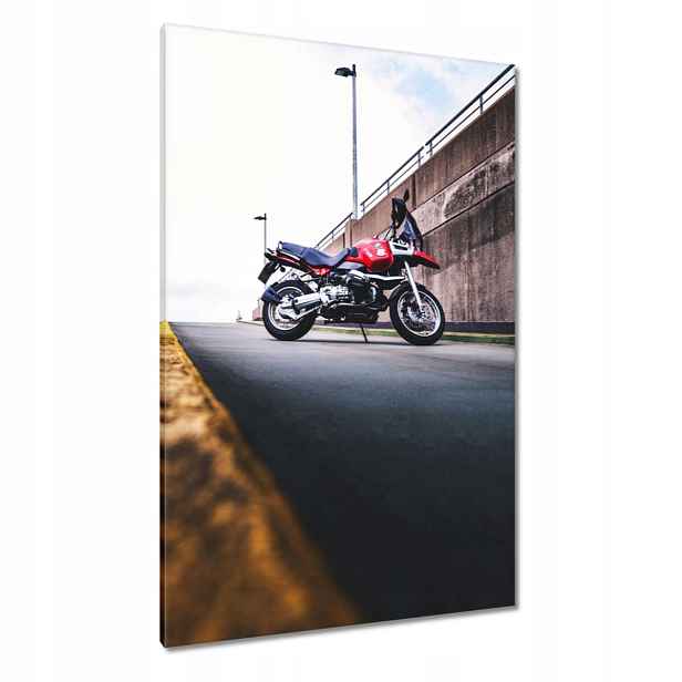 Obrazy 80x120 Červený motocykl Bmw