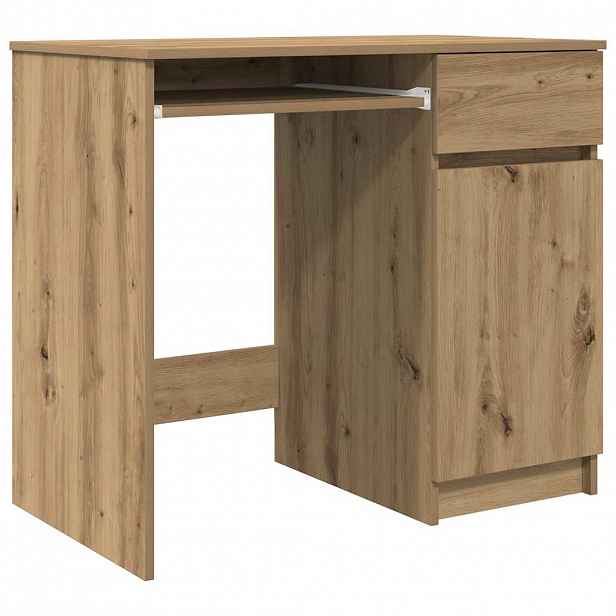 vidaXL Psací stůl dub artisan 86x49x76 cm kompozitní dřevo
