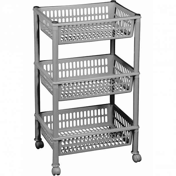 Koupelnový regál Trolley jumbo eco 3 police