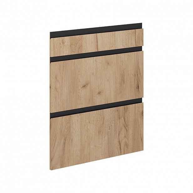 Vicco KUCHYŇSKÁ DVÍŘKA R-Line Zlatý mocný dub 59.6 x 70.4 cm nábytková čela pro spodní skříňku se zásuvkami