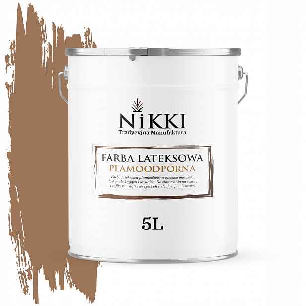 Barva Odolná Vůči Skvrnám, Barva Hnědá H5018 5L, Hluboký Mat Na Stěny