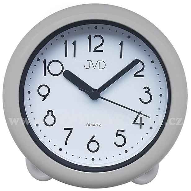 Koupelnové hodiny JVD stříbrné SH018.1
