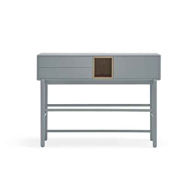 Modro-šedý konzolový stolek 35x120 cm Corvo – Teulat