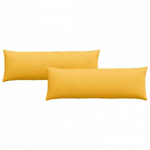 vidaXL Pohovkové polštáře 2 pcs Světlá žlutá 120 x 40 cm