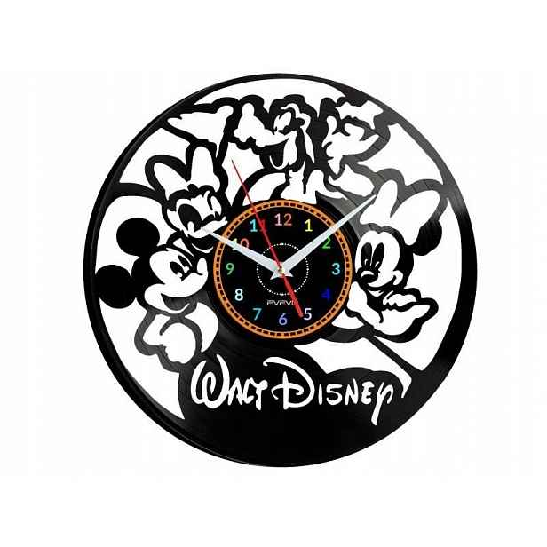 Walt Disney Mickey Mouse Dekorativní Nástěnné Hodiny, Moderní Vinylová Deska