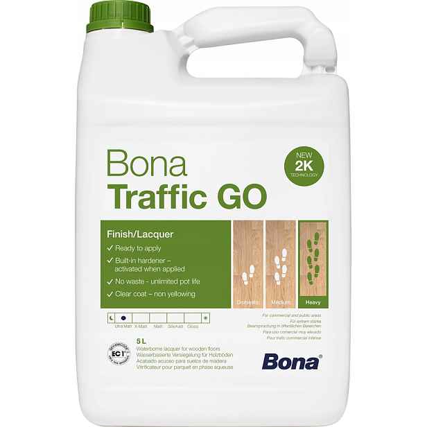 Bona Traffic Go Ultra Mat 5L lak 2K efekt surového dřeva Shake&GO
