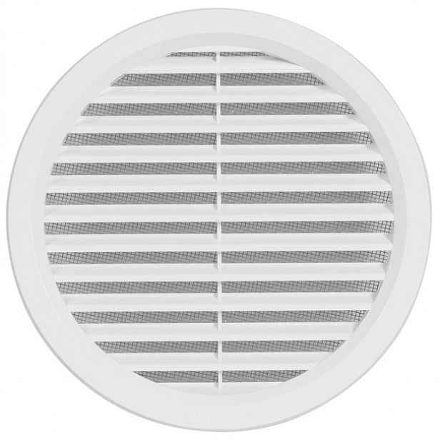 Mřížka větrací se sítí HACO VM 150 mm bílá