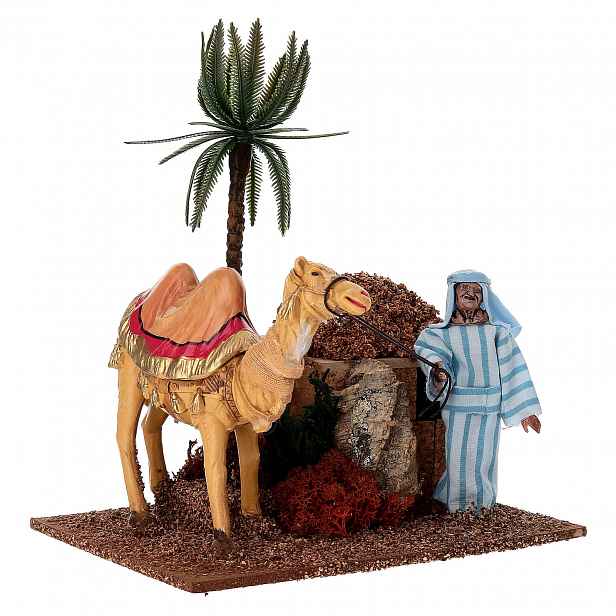 Pohyblivá Figura Do Betlému 'velbloud S Poháněčem' – pro figurky o výšce 12 cm