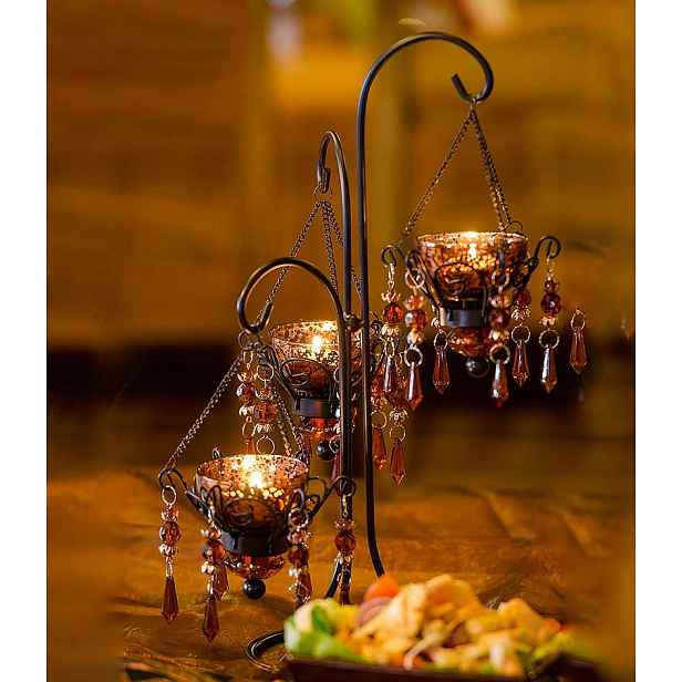Svícen lampion Tealight Amber