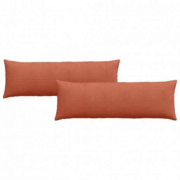 vidaXL Pohovkové polštáře 2 pcs Červená oranžová 120 x 40 cm