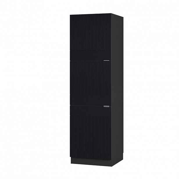 Vicco VYSOKÁ SKŘÍŇ Fame-Line, Černý pruhovaný/Antracit, 60 cm