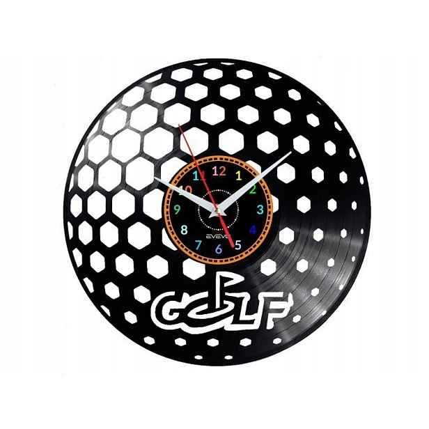 Golf Dárek Originální dekorace do domu Hodiny z vinylové desky