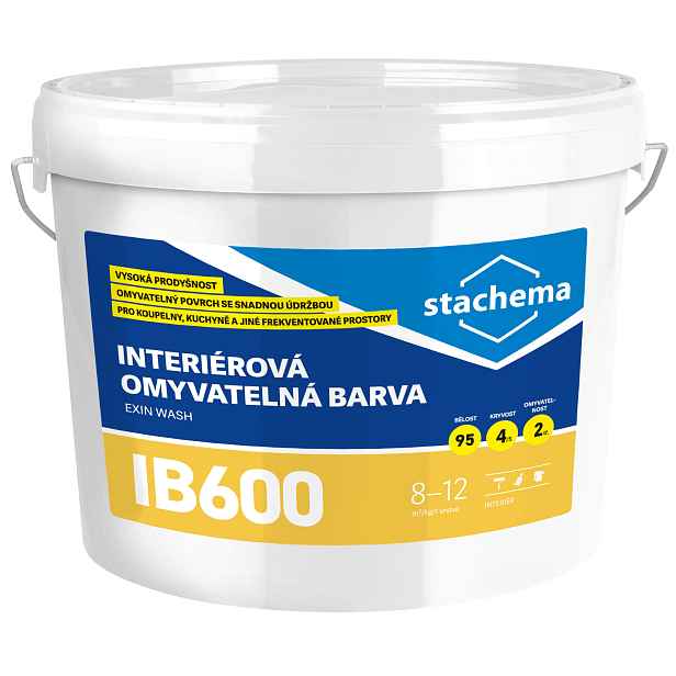 Barva akrylátová Stachema IB600 bílá 4 kg