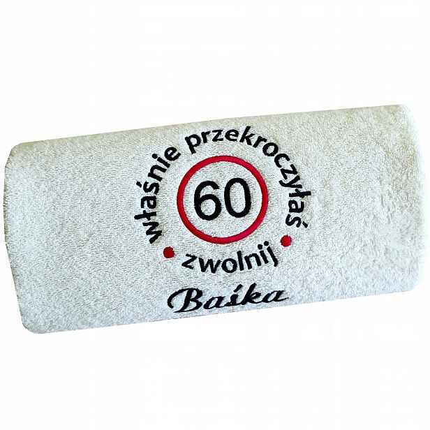 Dárek k narozeninám 18,30,40,50,60,70,80,90 pro ni – Ručník s nápis