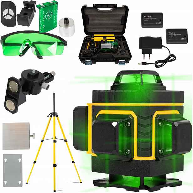 Laserová Vodováha 360 Rovinná 4D Laser Křížový Set Pro 16 Linií