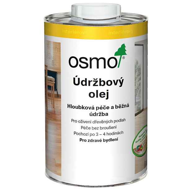Olej údržbový Osmo 3440 bílý transp. 1 l