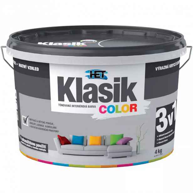 Het Klasik Color 0147 šedý břidlicový 4kg