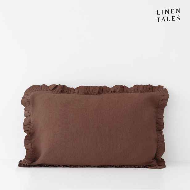 Lněný povlak na polštář 50x60 cm Chocolate – Linen Tales